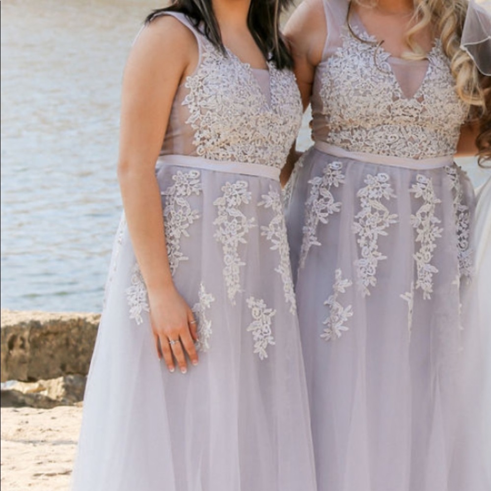 Gray Prom/Bridesmaid Dress